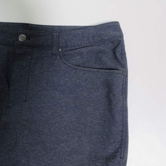 Lululemon Men's ABC Pant Slim *Tech Canvas 33" Heathered Deep Navy Size 34 - Picture 7 of 12